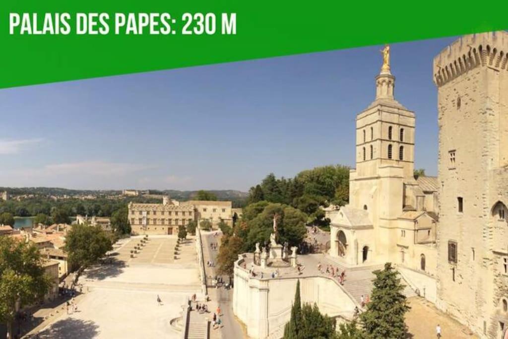 Aux Marches Du Palais - Ac Clim - Spacieux - Terrasse - Wifi Avignon Kültér fotó